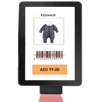 "FutureX PC102 10.1-inch IPS Android Price Checker with 2D QR Barcode Scanner. Slim wall-mounted digital signage kiosk for grocery stores.